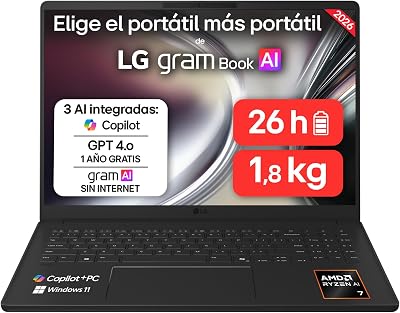 gram 16U55U-G.AU85BN - Ordenador Portátil, 32 GB RAM, 512 GB SSD, 16"