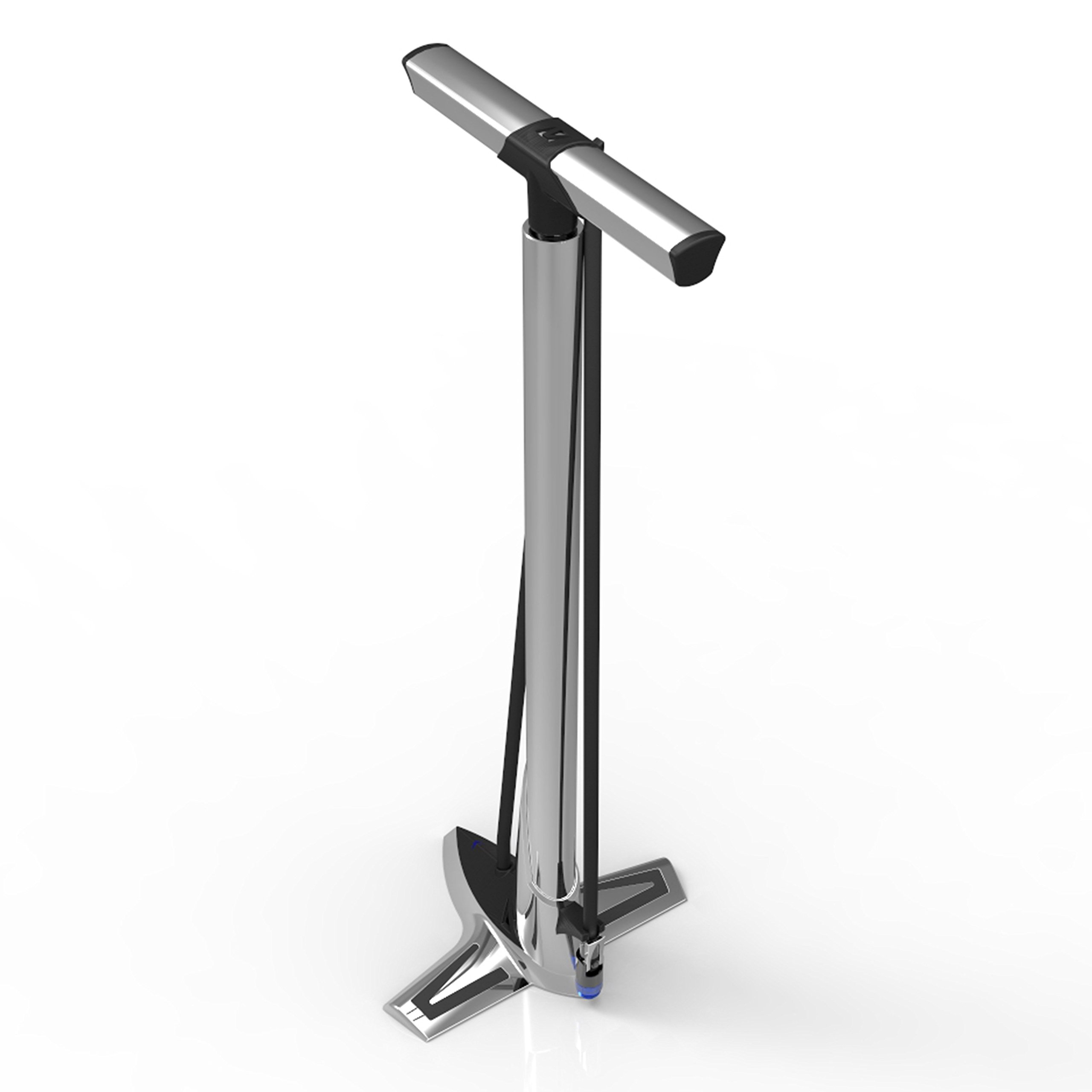 Airace Bike Aluminum Floor Tire Pump with Bluetooth Gauge Max. 240 PSI