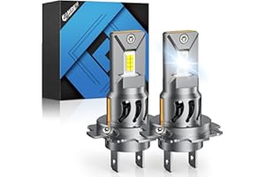 FAHREN H7 LED Light Bulbs, 30,000LM Super Brightness 1:1 Size No Adapter Needed Plug & Play, 6500k White with 16 CSP Chips, Canbus Ready Non-Polarity H7 Fog Bulb with Turbo Fan, IP68 Pack of 2