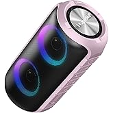 Hupoaf Bluetooth Speaker, 2025 New Portable Wireless Speaker with 6D Loud Sound, IPX7 Waterproof, HD Call, RGB Lights, 12H Playtime for Home/Party/Outdoor/Beach, Electronic Gadgets, Birthday Gift
