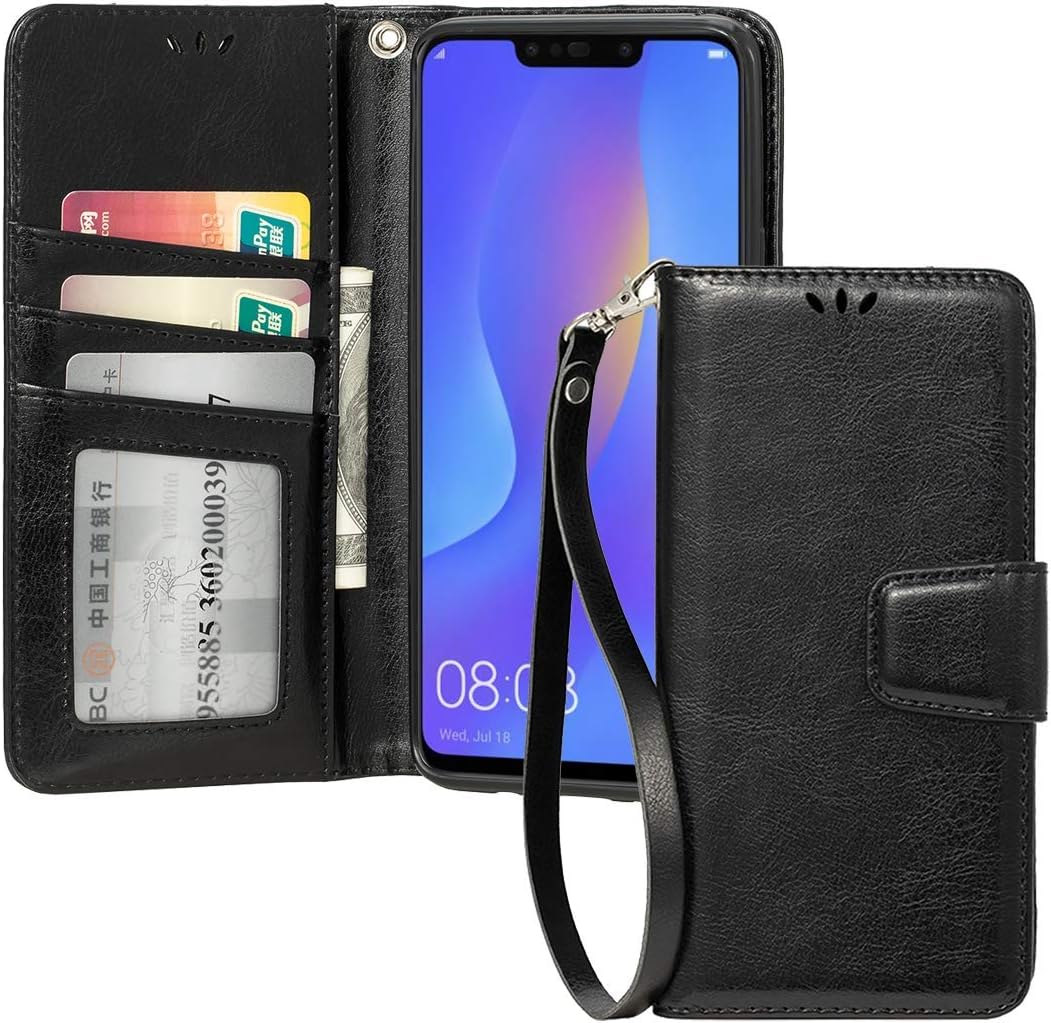 shemax Huawei Nova 3i Case, P Smart+ Mobile Phone Case, Anti-Scratch Hybrid Rugged TPU Back Cover Case for Huawei Nova 3i/P Smart Plus-Black