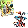 Mega Construx Breakout Beasts 2-in-1 Fusion Beast Construction Set with 2 Buildable Figures, Slime for Kids