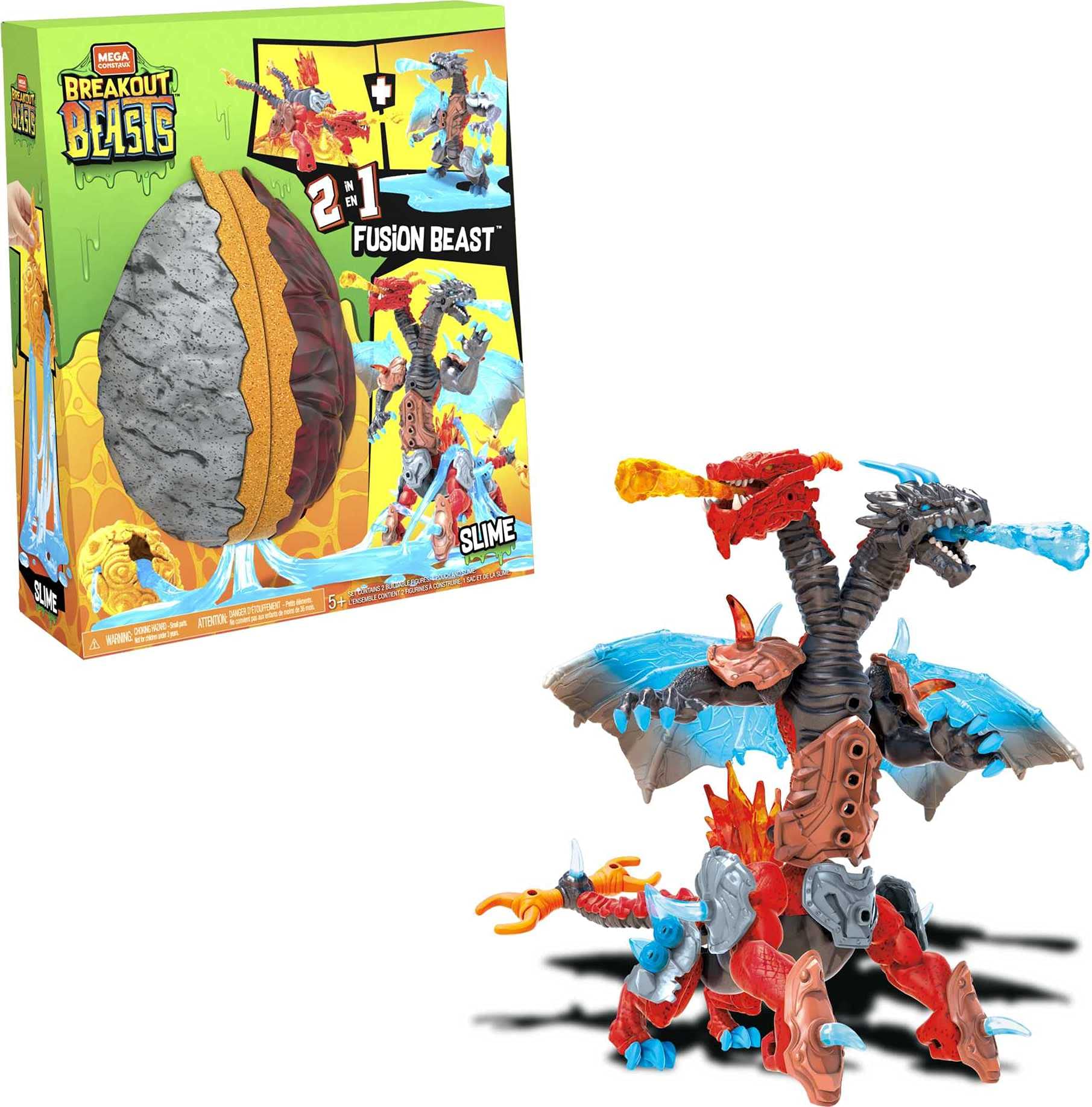 Mega Construx Breakout Beasts 2-in-1 Fusion Beast