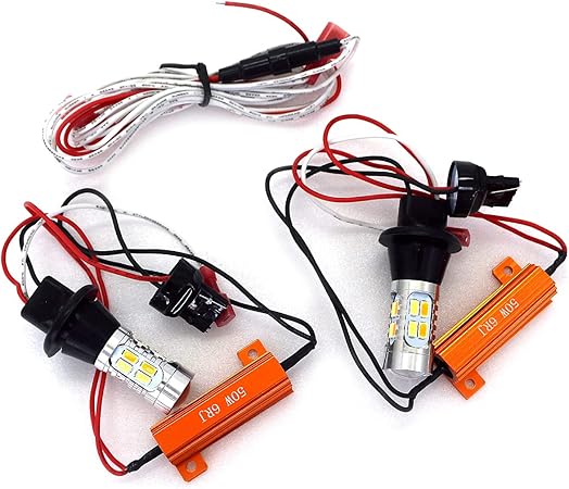 Amazon プリウス30 ウインカーポジションキット ウインカーバルブ T Led ウインカー 12v ハイフラ防止 抵抗 2色 切替 ホワイト アンバー 左右セット 前期 後期 ウィンカー サイドマーカー 車 バイク