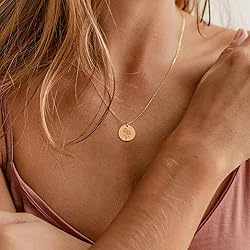 MEVECCO Birth Month Flower Necklace - 18k Gold