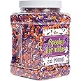 Halloween Sprinkles - 2.2 LB - Orange, Black, Purple and White Jimmies - Spooky Season Sprinkles