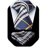 Enlision Boys Tie Kids Necktie with Pocket Square Set Ties for Boy Formal Neck Strap Youth Tie for Kids Party School
