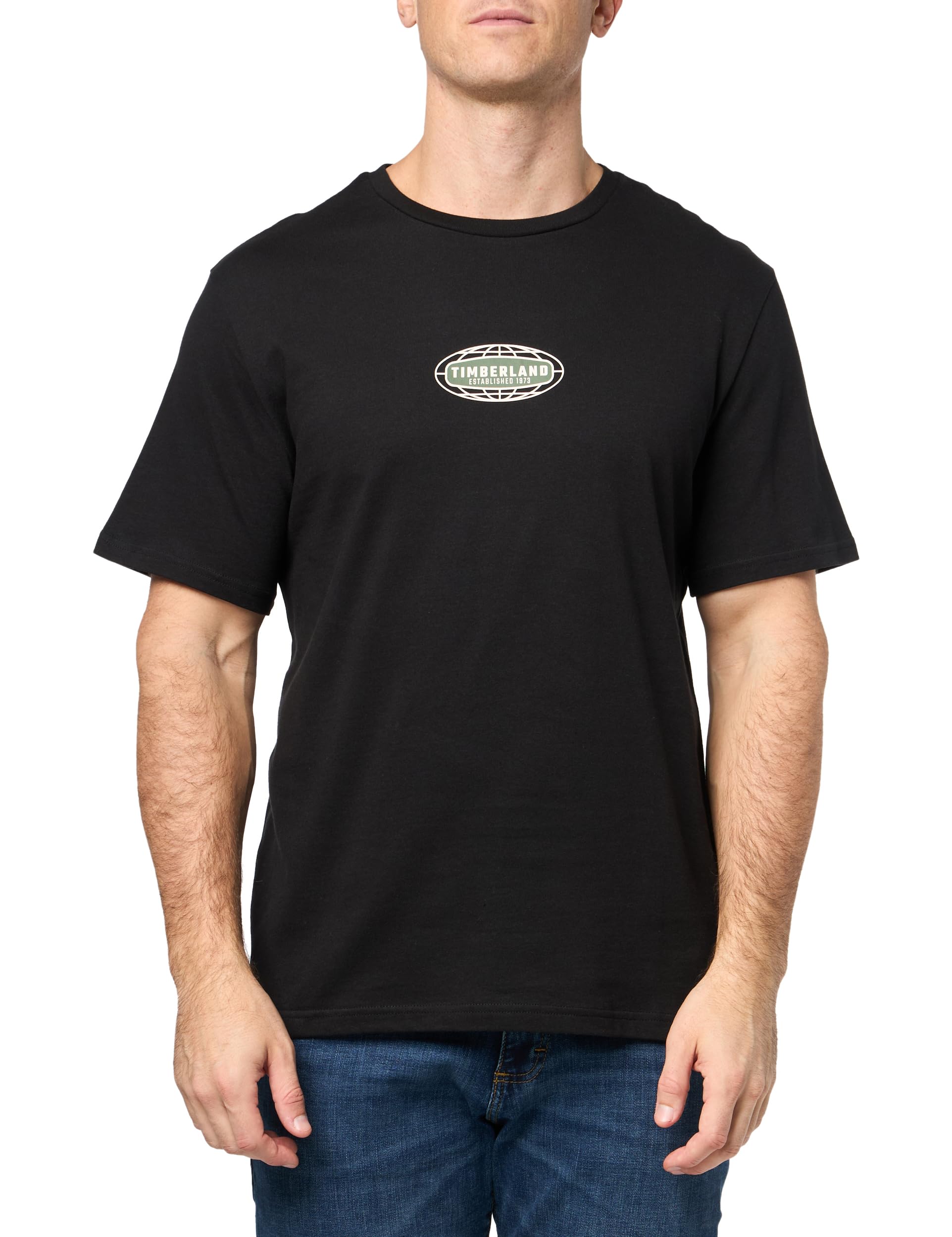Timberland Men's Short Sleeve Front and Back