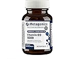 Metagenics Vitamin D3 5000 - for Immune Support, Bone Health & Heart Health* - High Potency Vitamin D - Non-GMO - Gluten-Free - 60 Softgels