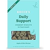 Bocce's Bakery Breath Daily Support Treats for Dogs, Wheat-Free Dog Treats, Made with Real Ingredients, Baked in The USA, Sup