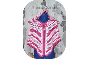 Modèle au crochet Cape à Capuche Charlotte 4 à 6 ans (French Edition)