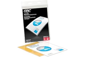 GBC UltraClear Thermal Laminating Pouches, 3 Mil, Letter Size, 9 x 11-1/2-Inch, 25 Per Pack, 6447402035