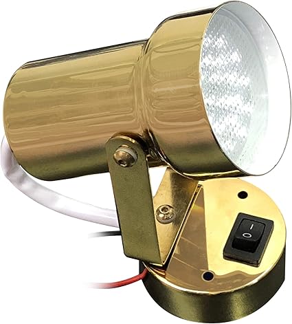 Amazon Com Advanced Led Polished Brass Swivel Cabin Light For