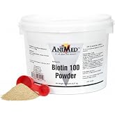 AniMed Biotin 100 Daily Horse Hoof Supplement &amp; Equine Hair Growth Powder 5 lbs