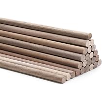 150 Pack Paulownia Wood Square Dowels – 1/4 X 12 Inch Unfinished Craft Sticks For DIY