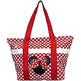 Disney Tote Mickey & Minnie Mouse Icon Print Zipper Travel Bag