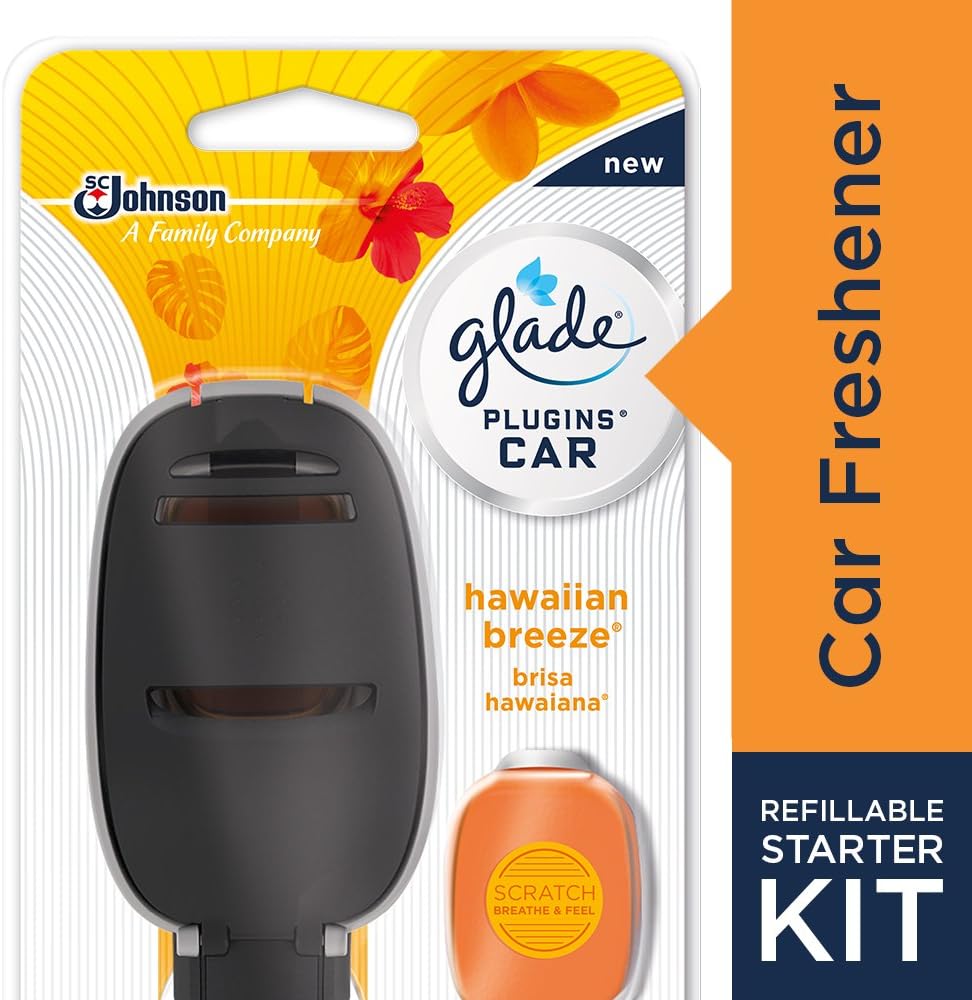 Glade PlugIns Car Air Freshener Stater Kit, New Car Feel, 0.11 fl oz eBay