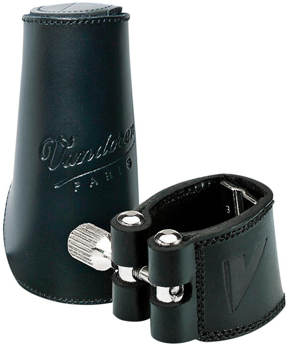 Vandoren LC24L Leather Ligature With Leather Cap, fits Bass Clarinet
