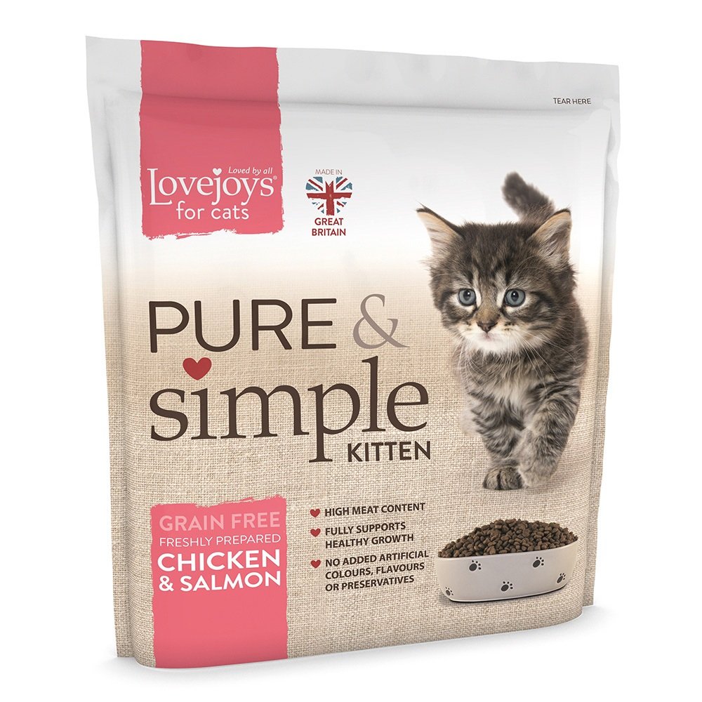 Lovejoys Pure & Simple Kitten Grain Free Chicken & Salmon 1.5kg