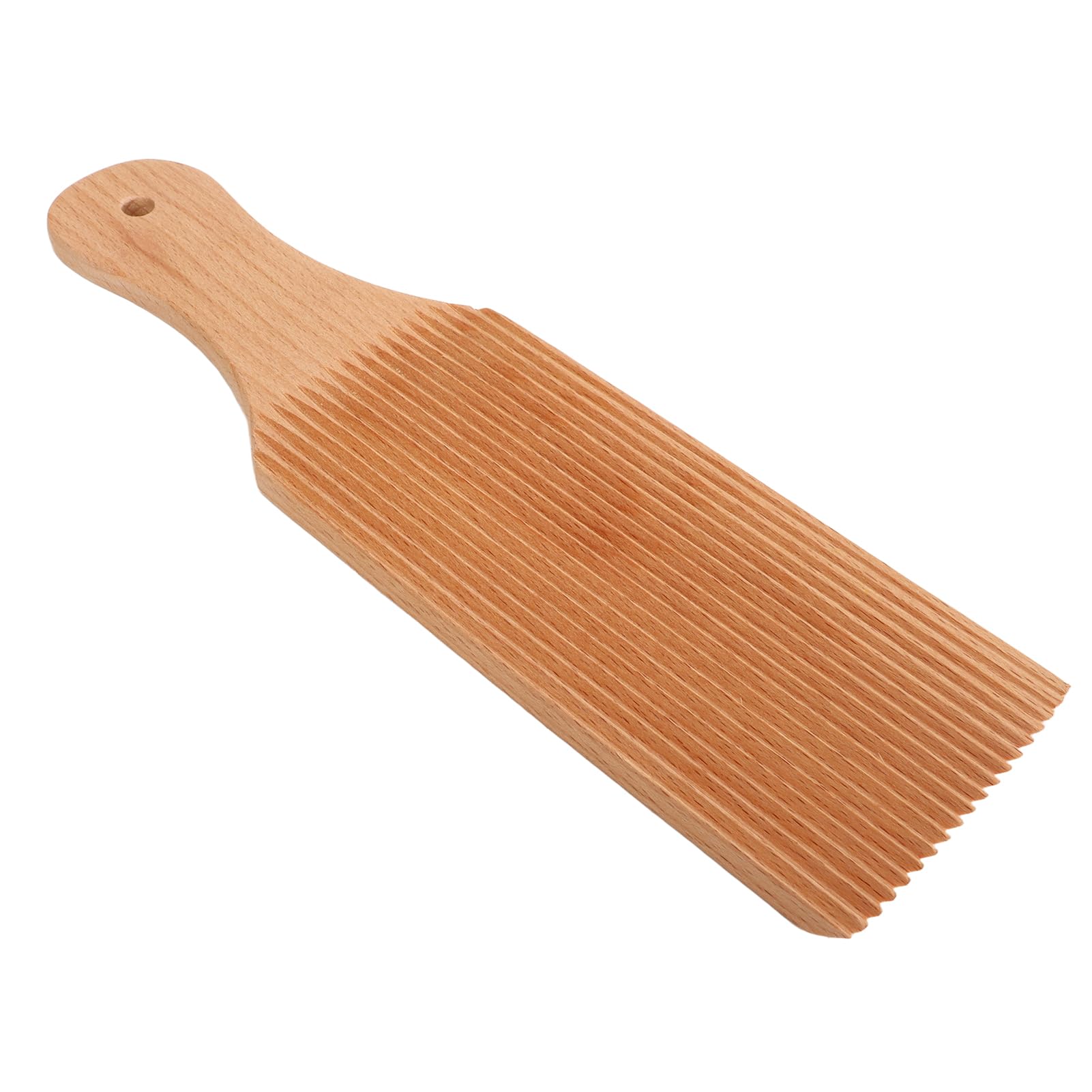 Gnocchi Board, Dough Kneading Beech Wood Slanted Ridge Board Gnocchi Roller Pasta Maker Without Sticking for Kitchen Home Use