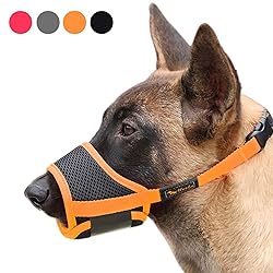 HEELE Dog Muzzle,Soft Nylon Muzzle Anti Biting