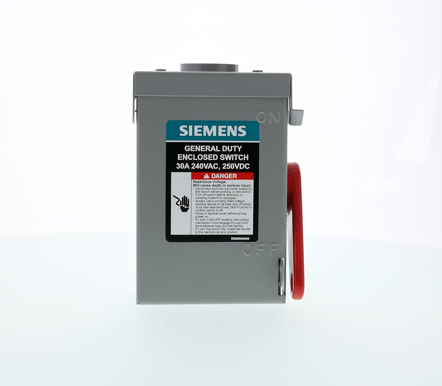 SIEMENS 2P 30A 240V General Duty Safety Switch Outdoor, Non-Fusible - - 