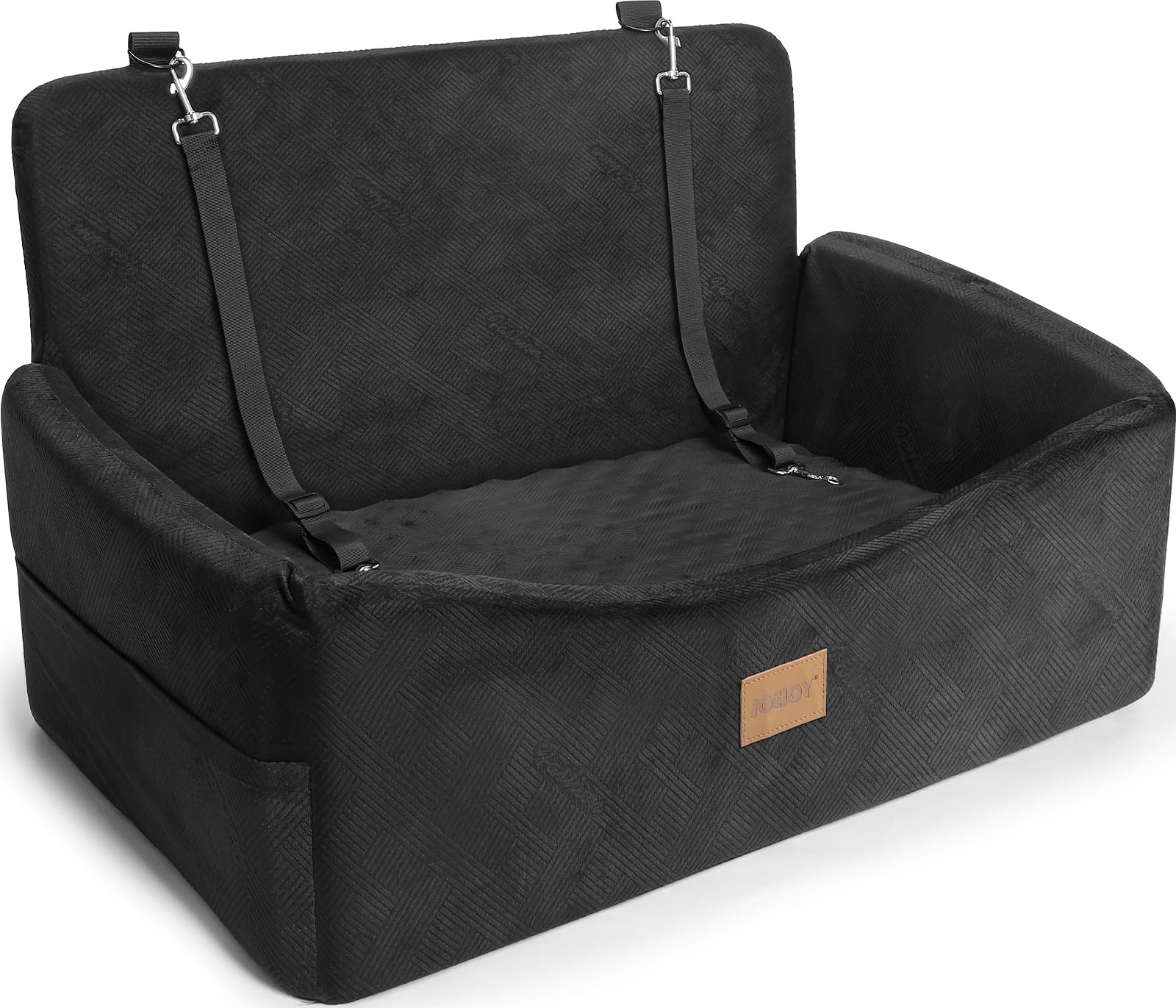 Photo 1 of JOEJOY Dog Car Seat for Medium Sized Dogs or 2 Small Dogs, Large Dog Booster Seat Under 55 lbs with Detachable Washable Cover and Cushion, Memory Foam Pet Car Seat with Safety Belt and Storage Pockets