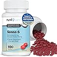 NUVICARE Senna Plus Laxative Stool Softener - Docusate Sodium (50mg) Stool Softener with Stimulant Laxative Sennosides (8.6mg) - Compare to Senokot-S for Occasional Constipation Relief* (100 Tablets)