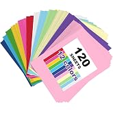 Large Construction Paper Assorted Color 17.3x23.4&rdquo;Paper for Art Craft Bulk | Colored Paper for Crafts Bulletin Board 12 Colors Construction 120 Sheets Large Craft Paper for School Art Classroom Poster