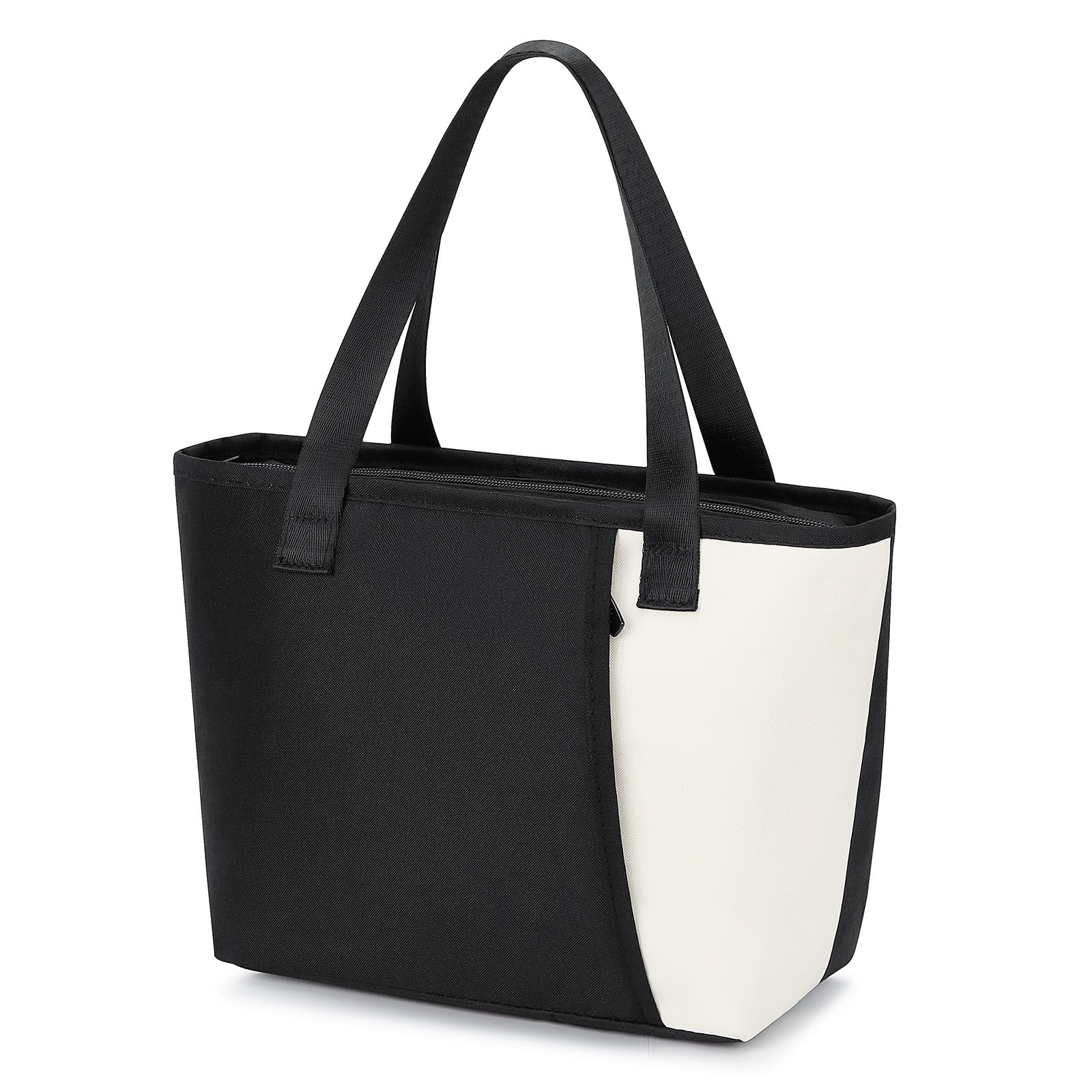 Alyvisun Lunch Bags For Women, Reusable Leakproof Insulated Lunch Bag, 6.5L Lunch Box Bag For School, Outdoor Picnic, Work (Black)