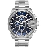 Diesel Mega Chief Watch for Men, Chronograph Men's Watch