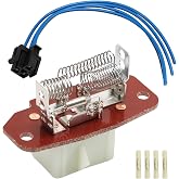 KPALAG HVAC Blower Motor Resistor with Connector Wire Harness Compatible with Ford E-150 E-250 E-350 E-450 E-550 F-250 F-350 F-450 F-550 Econoline Replace #: 4C2Z19A706AA, F6UZ19A706AA