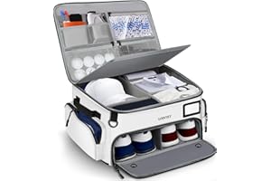 LOINTET Golf Trunk Organizer, Waterproof Car Golf Locker with Separate Ventilated Compartment for 2 Pair Shoes, Golf Storage 