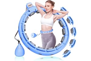 GAOKOWEI Smart Silent Weighted Hula Circle，Infinity Fitness Hoop for Adults Adjustable 30"-50" Exercise Hoop for Weight Loss，Hula Fitness Hoops Suitable for Women and Beginners