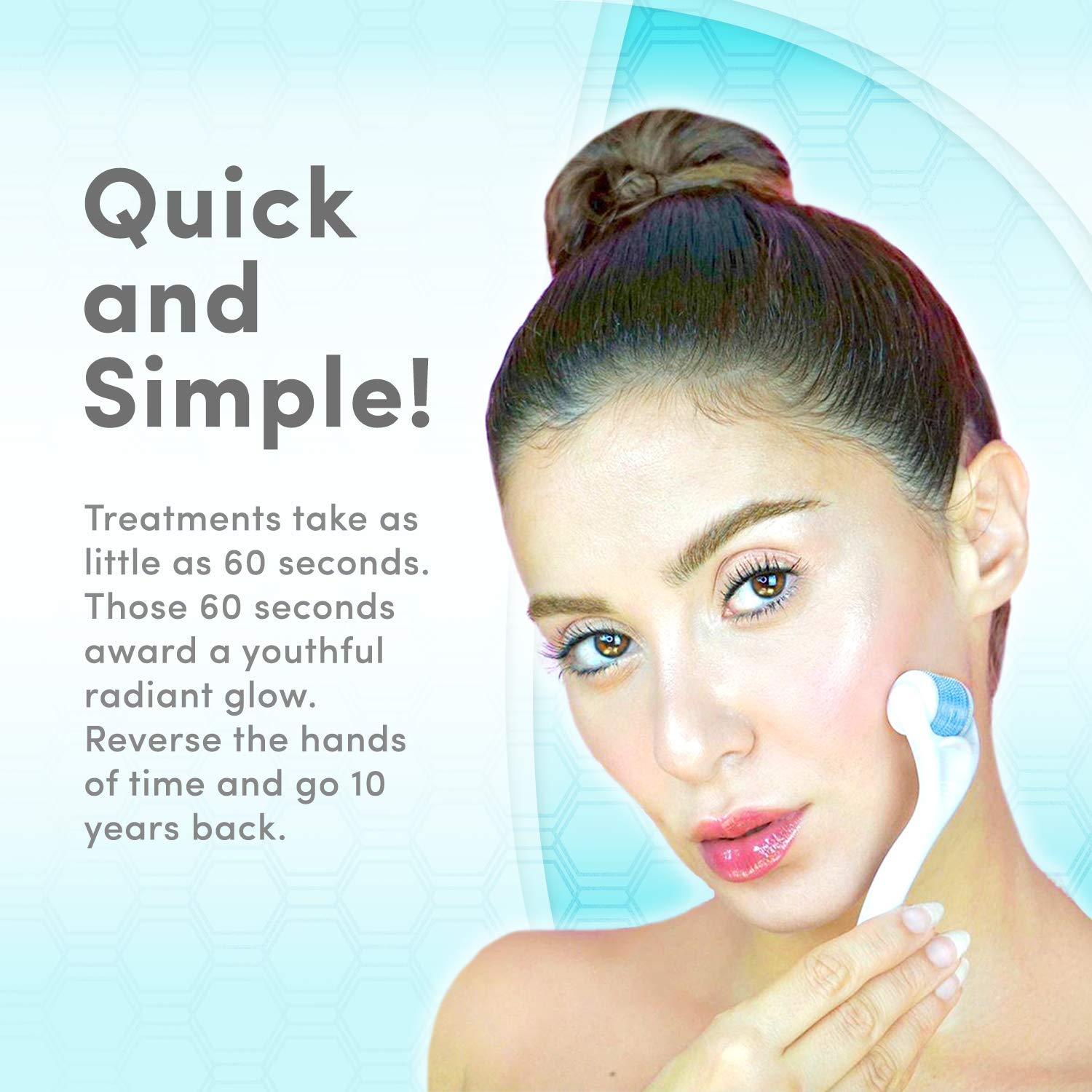Derma Roller Microneedling Kit For Face.5mm - Microneedle 540 micro needle microdermabrasion tool - Includes 3 Free Ebooks & Storage Case: Beauty