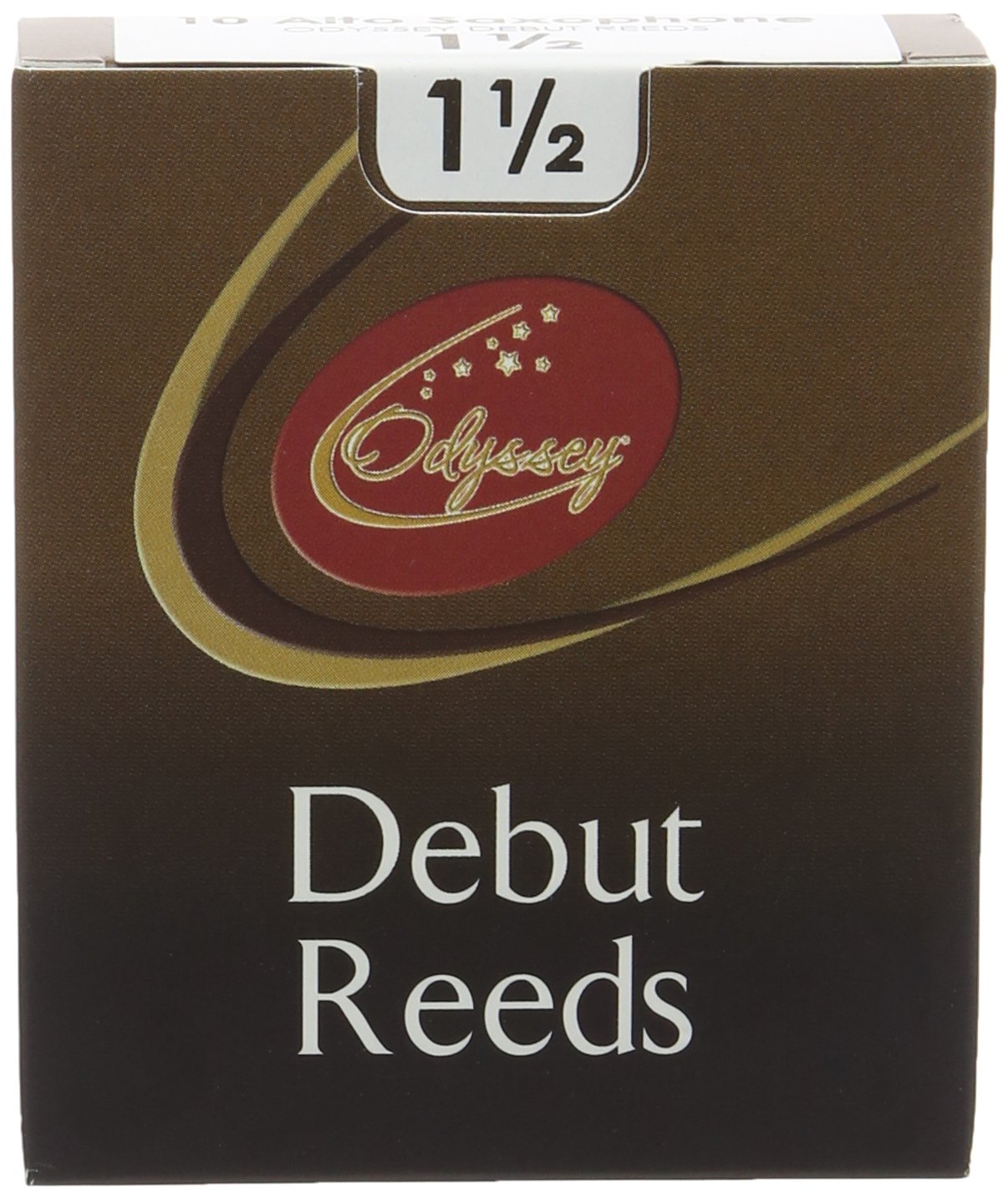 Odyssey ORD15AS Debut Alto Saxophone Reeds, Strength 1.5 - Premium French Cane, Pack of 10