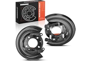 A-Premium Rear Driver and Passenger Loaded Parking Brake Backing Plate Assembly Compatible with Ford Models - F-250 F250 1999