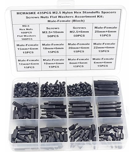 Juego Surtido De 1080 Piezas De Tornillos Hexagonales M2/M3/M4