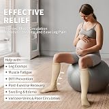 Cambivo Compression Socks 3 Pairs 20-30 mmHg Nude XXL For Flight Run view 3