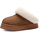 LazyStep Women's Moody Fuzzy Platform House Slippers