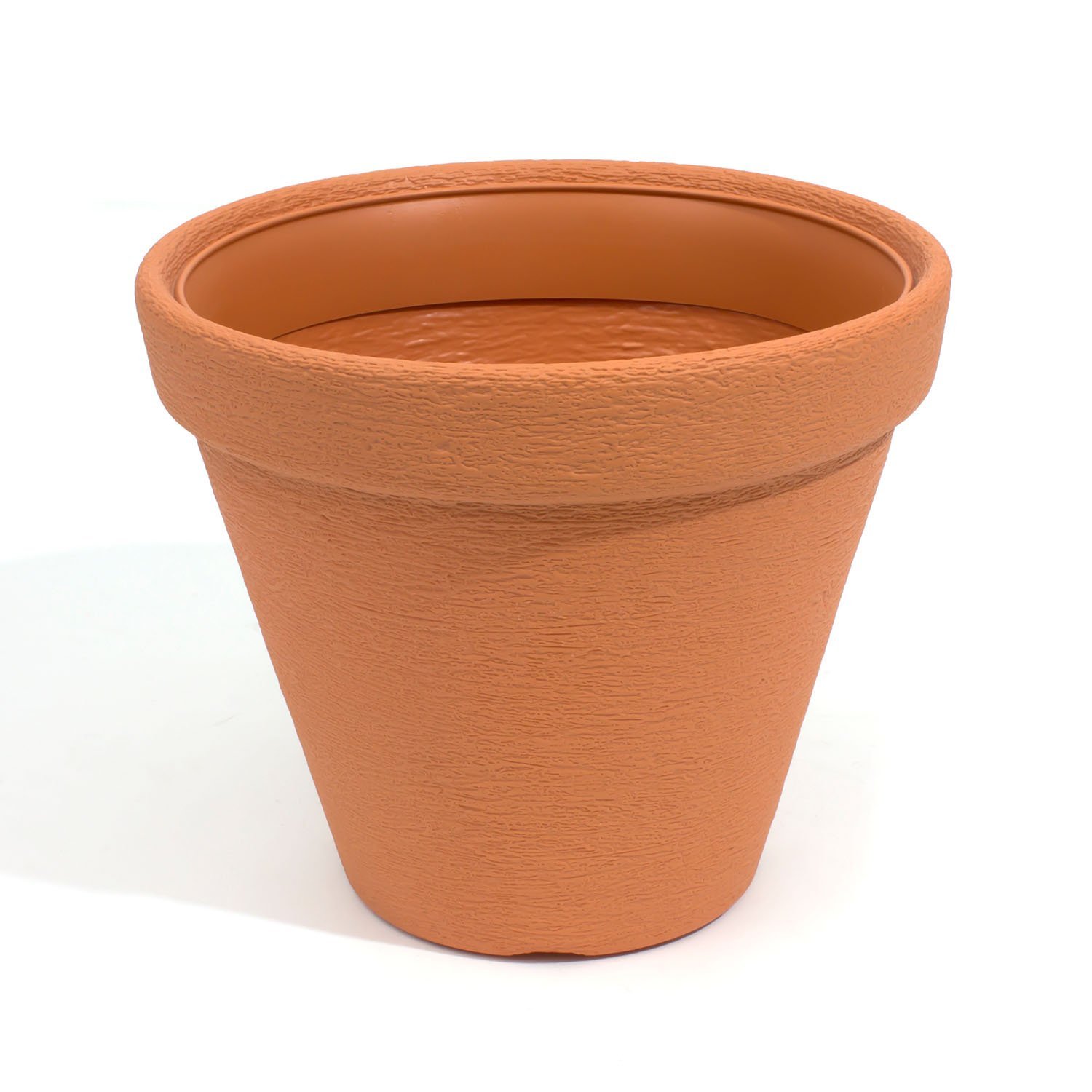 Plastic flower pot 57 cm Classic Massive for indoor and outdoor use, terracotta colour
