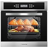 AMZCHEF Single Wall Oven 24" Built-in Electric