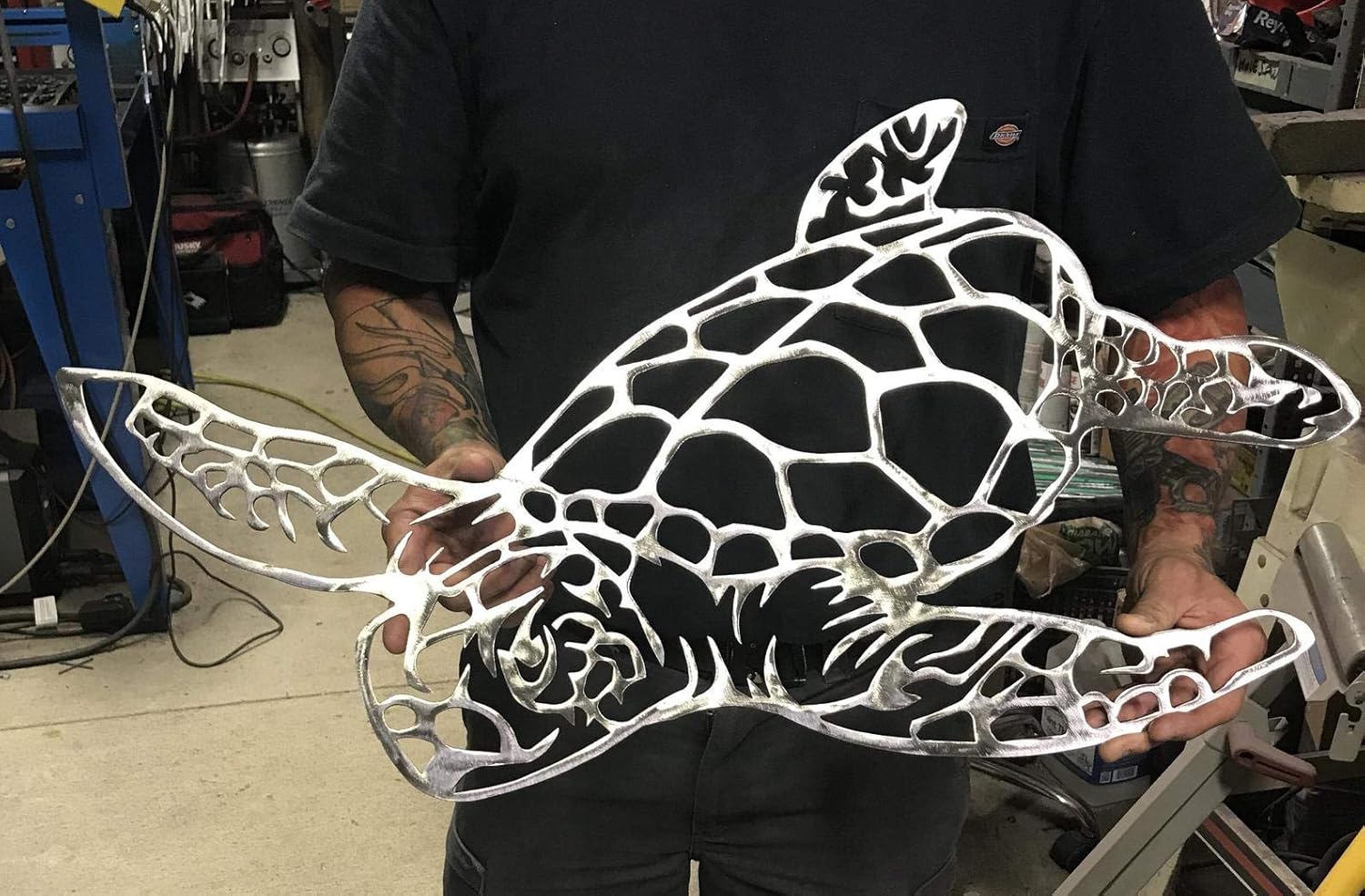 Metal sea turtle, Metal wall art, Metal wall decor, metal