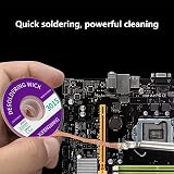 Dolaso Solder Wick Desoldering Braid No-Clean Flux Copper Wire Remover 2mm 3mm view 4