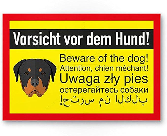 45cm! AufkleberFolie Wetterfest Made IN Germany Vorsicht Warnung