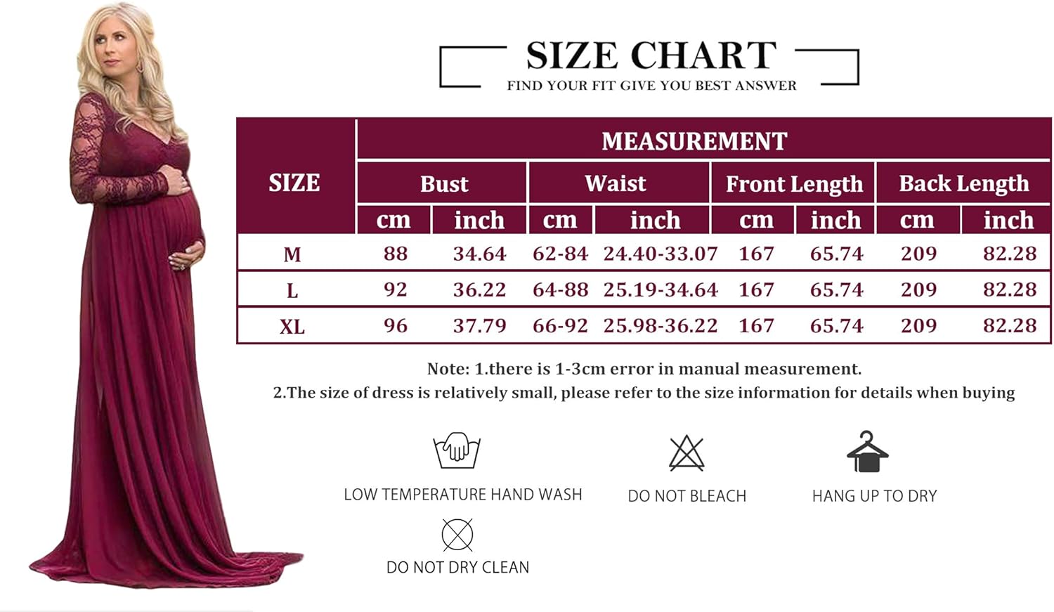 Women's Maternity Dress Maxi Baby Shower Pregnancy Dresses for Photoshoot at  Women’s Clothing store