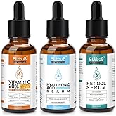 Age Defying Facial Serum - Vitamin C, Retinol & Hyaluronic Acid Serum Set for Wrinkles, Fine Lines, Skin Firmness & Moisture Retention - Collagen Boost & Deep Nourishment