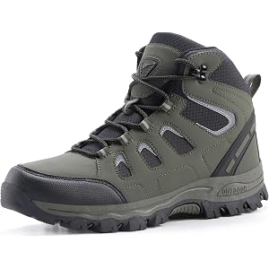 EXETROL Lightweight Waterproof Hiking Shoes for Men,Anti-Slip Trail Sneakers with Durable Toe Protection,Breathable Outdoor T