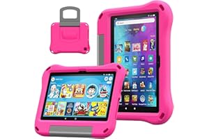 Fire HD 8 Tablet Case for Kids,Kindle Fire HD 8 Case,Amazon Fire Tablet 8 Case,DiHines Shockproof Handle Stand Kids Case Cover for Amazon Kindle Fire HD 8/8 Plus(12/10th Generation,2022/2020 Release)