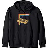 Retro Computer C64 Zip Hoodie